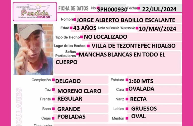 Ficha de búsqueda: Jorge Alberto Badillo Escalante