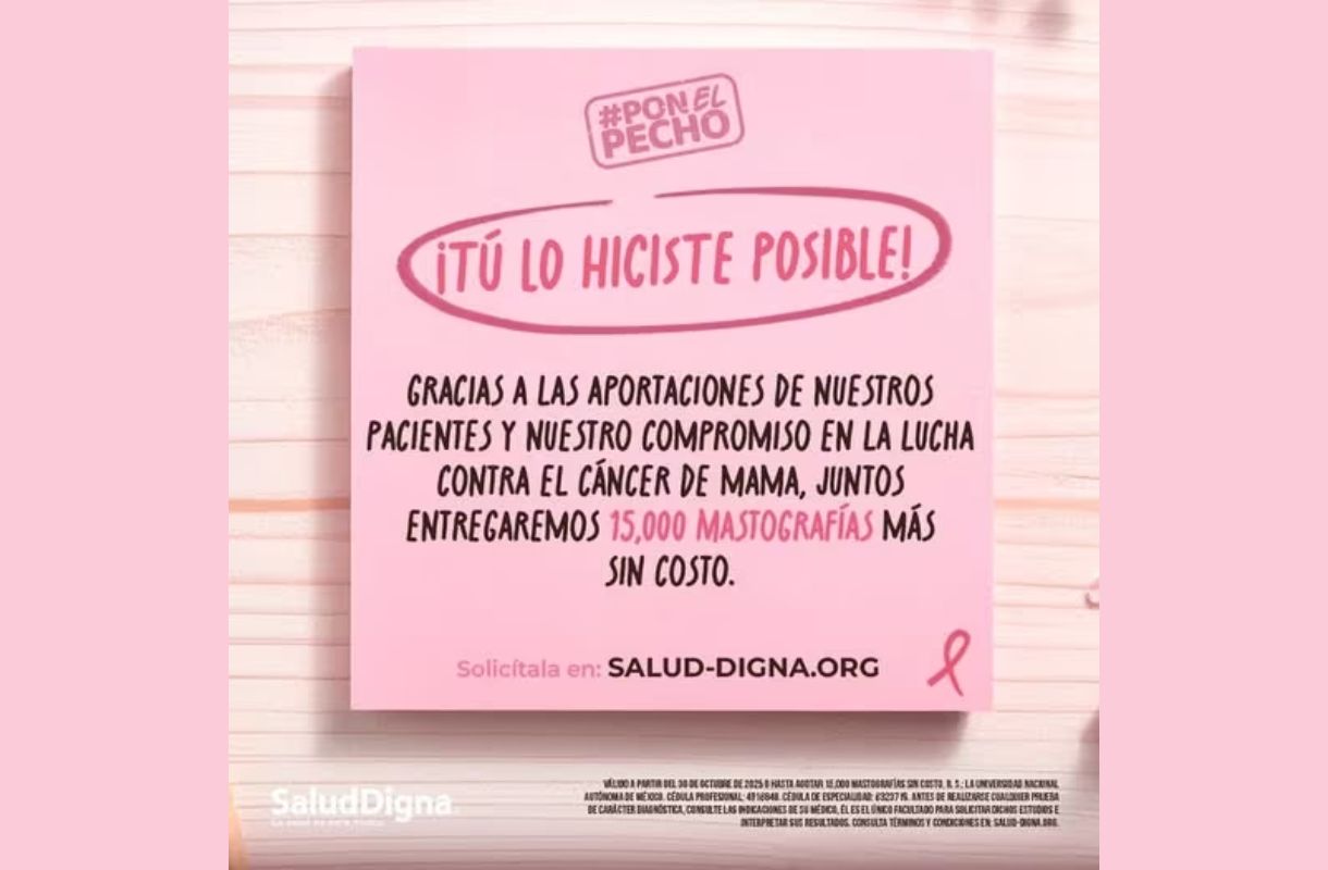 Salud Digna: 15,000 Mastografías GRATIS